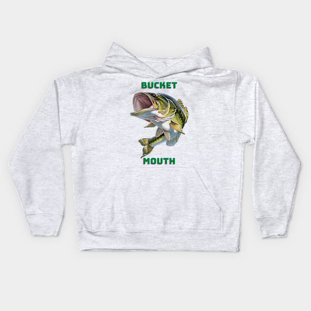 Bucket mouth Kids Hoodie by Rickido